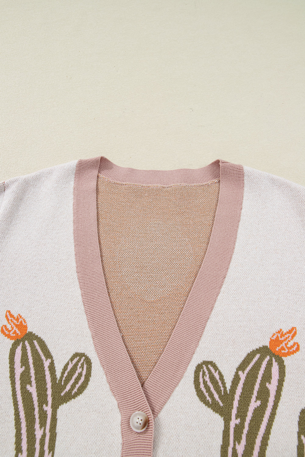 Apricot Cactus Cardigan - Plus