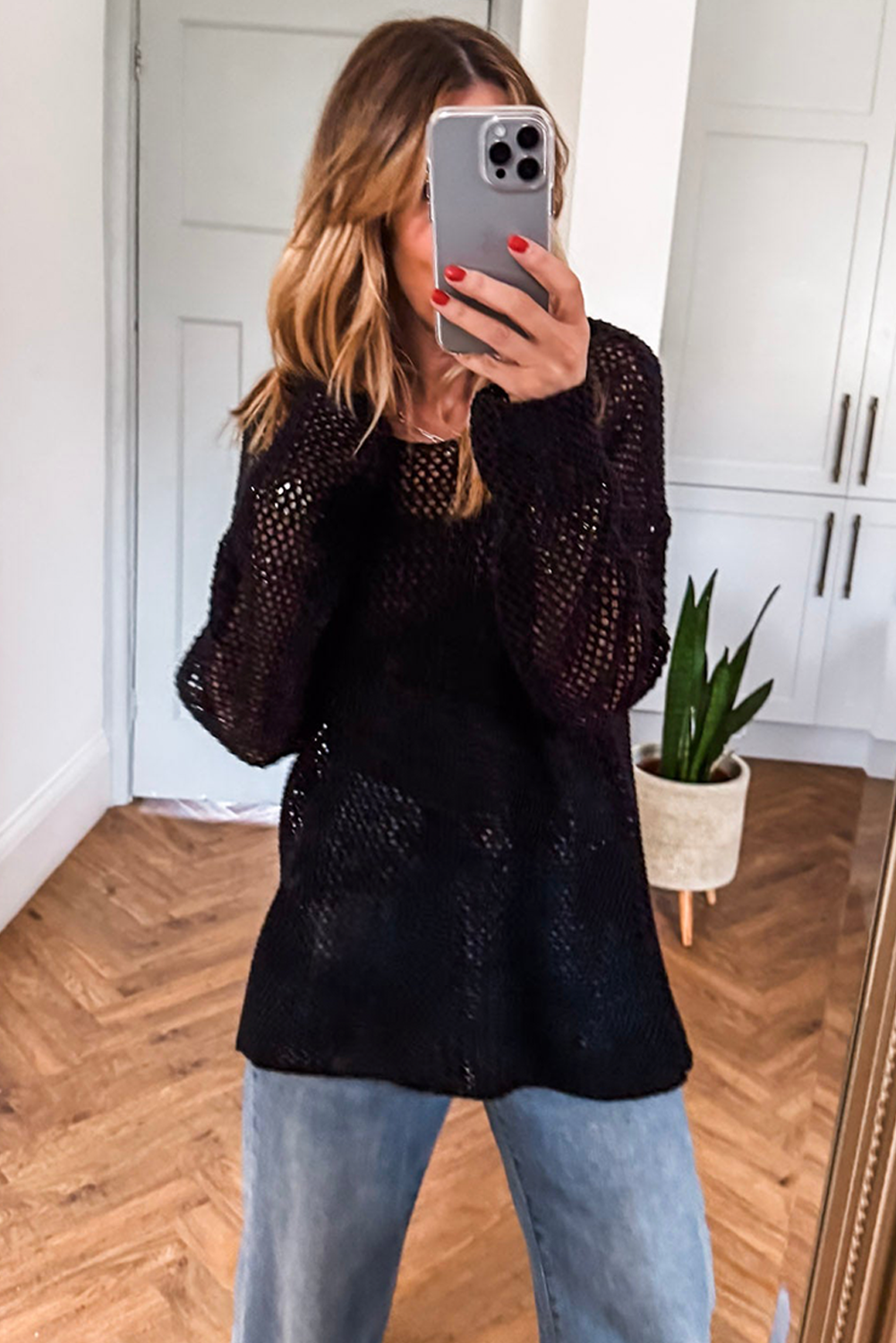 Crochet Knit Sweater