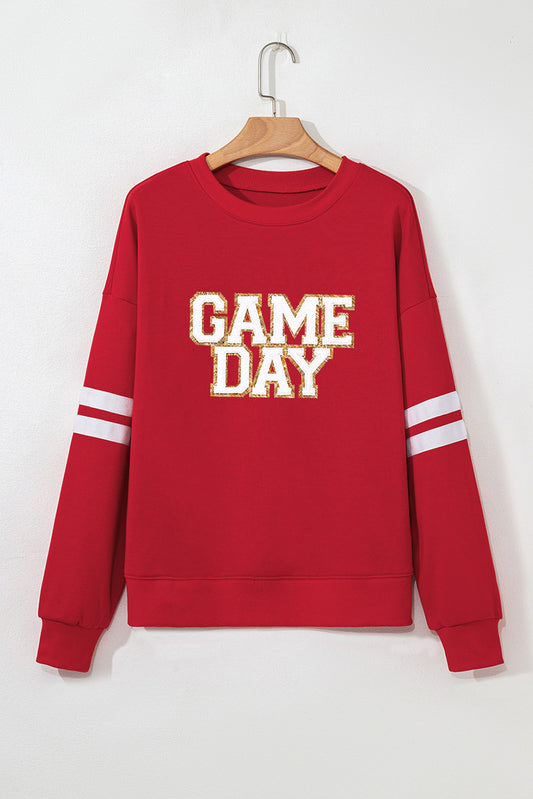 Red GAME DAY Oversized Sweatshirt