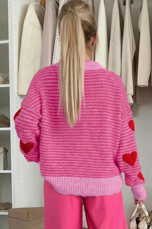 Striped Valentine's Sweater