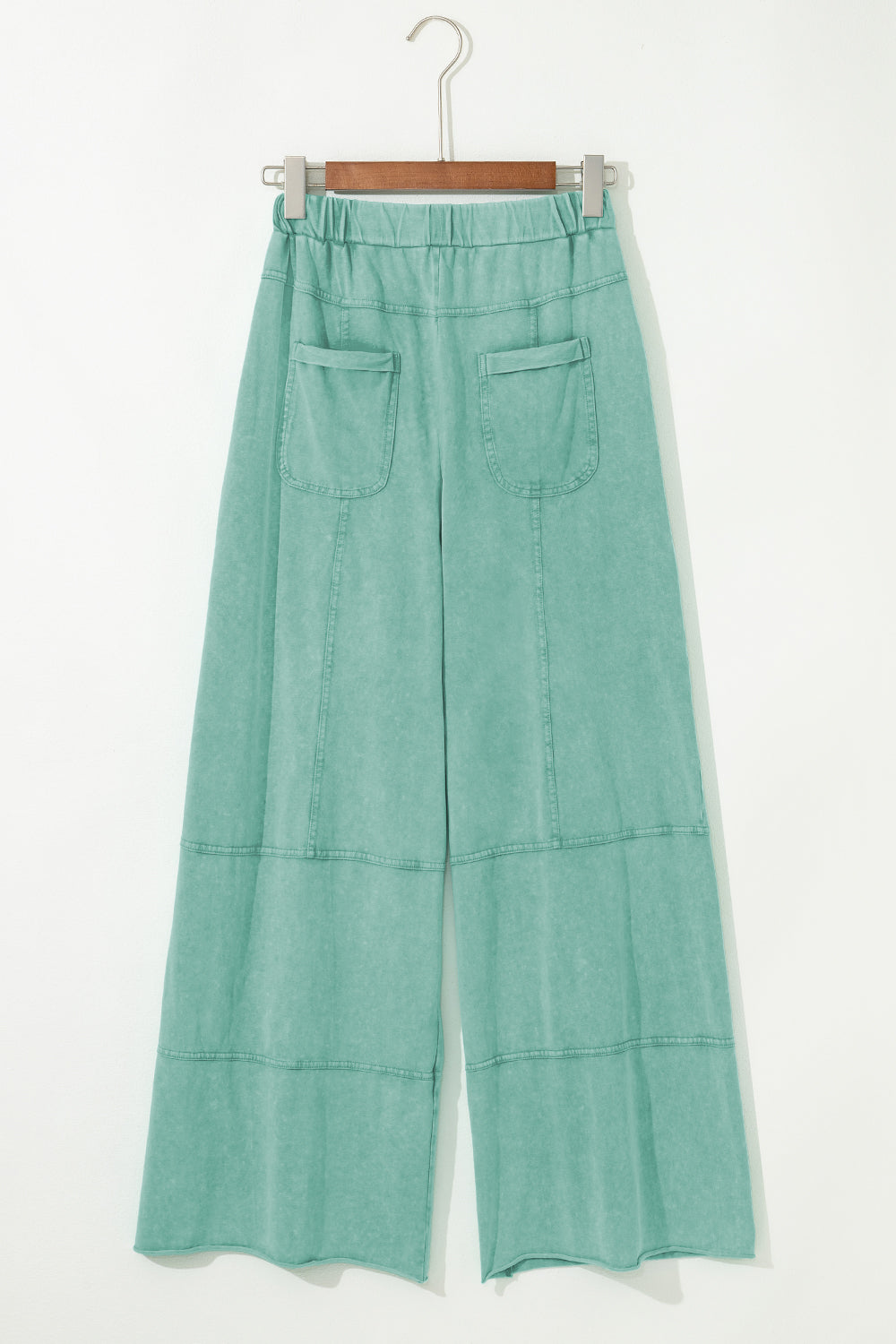 Mineral Wash Wide Leg Cargo Pants