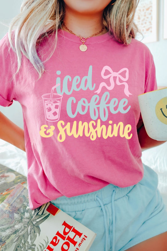 Pink Iced Coffee & Sunshine Tee