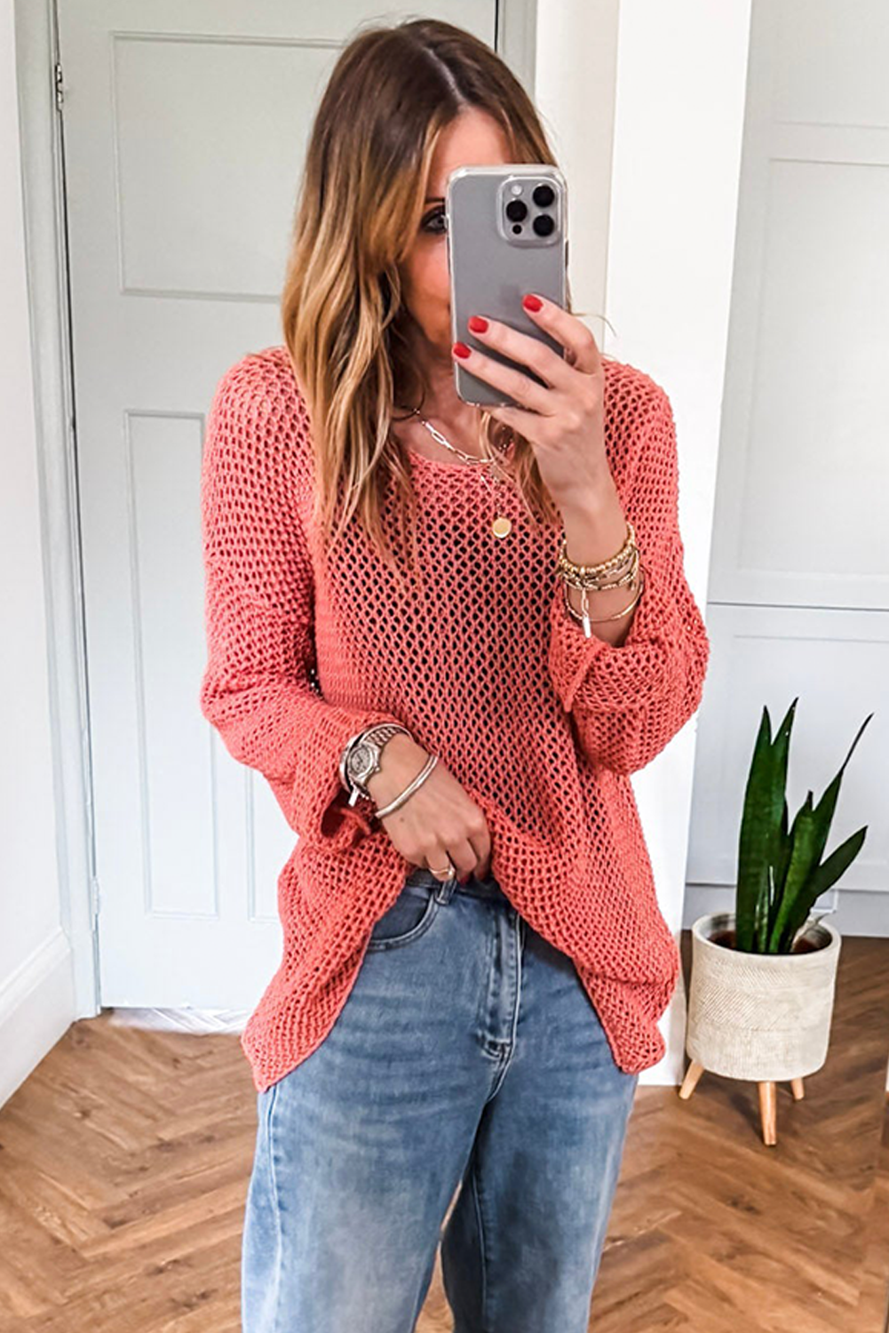 Crochet Knit Sweater