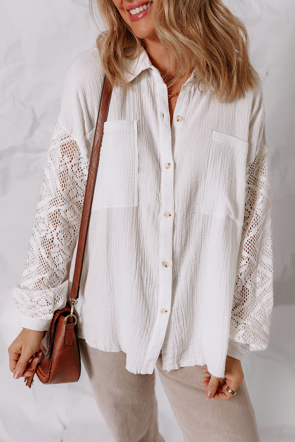 Cotton Gauze Long Sleeve Shirt