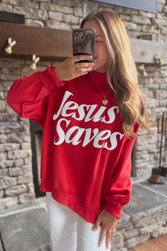 Jesus Saves Sweatshirt