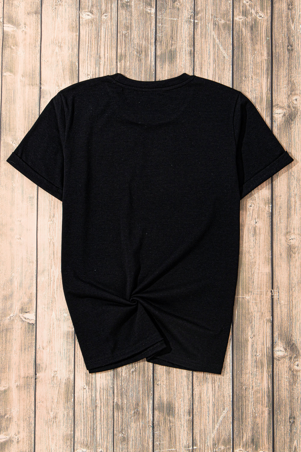 Black Game Day Sequin Football T Shirt