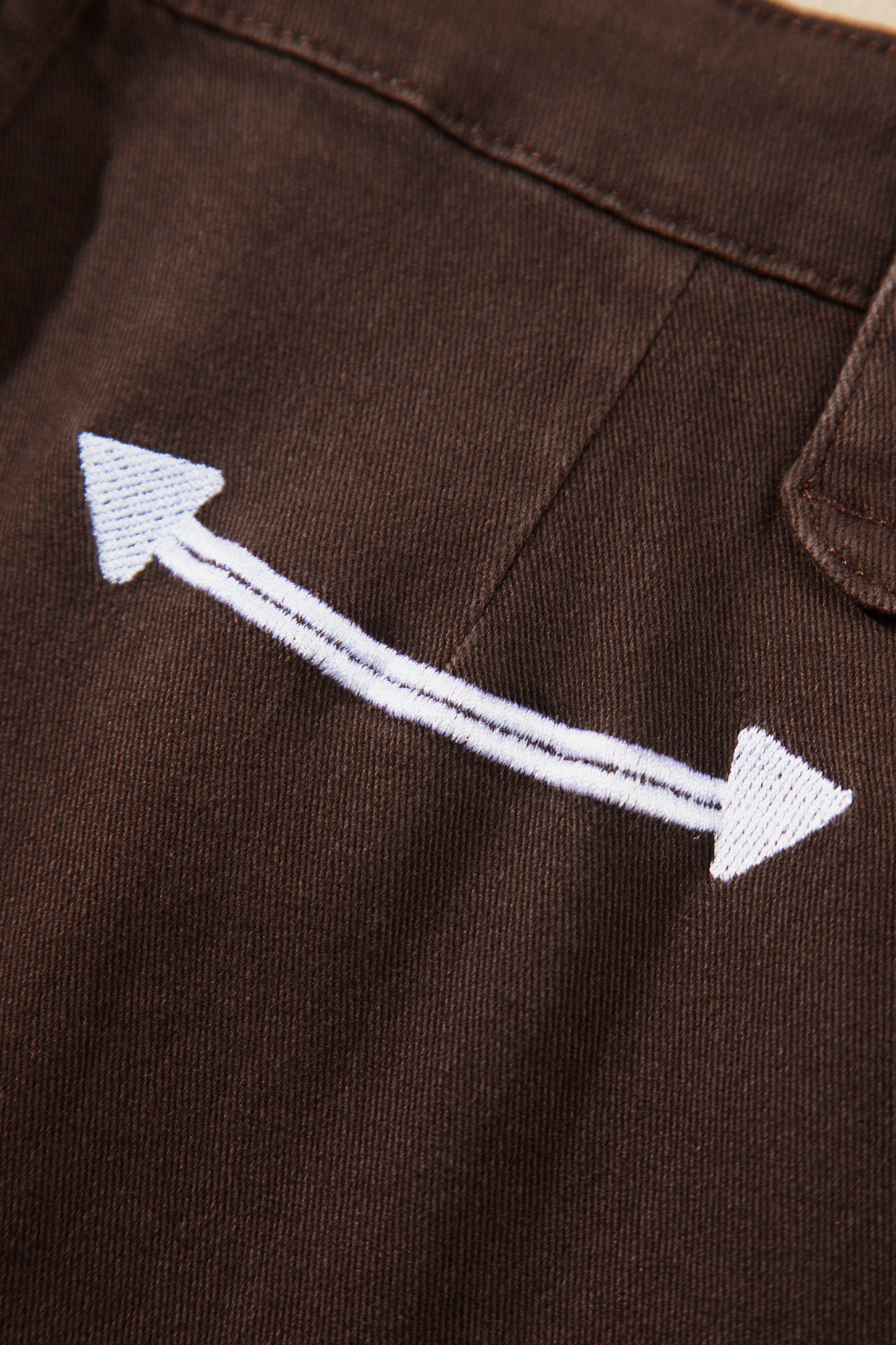 Western Trim Straight Leg Jeans