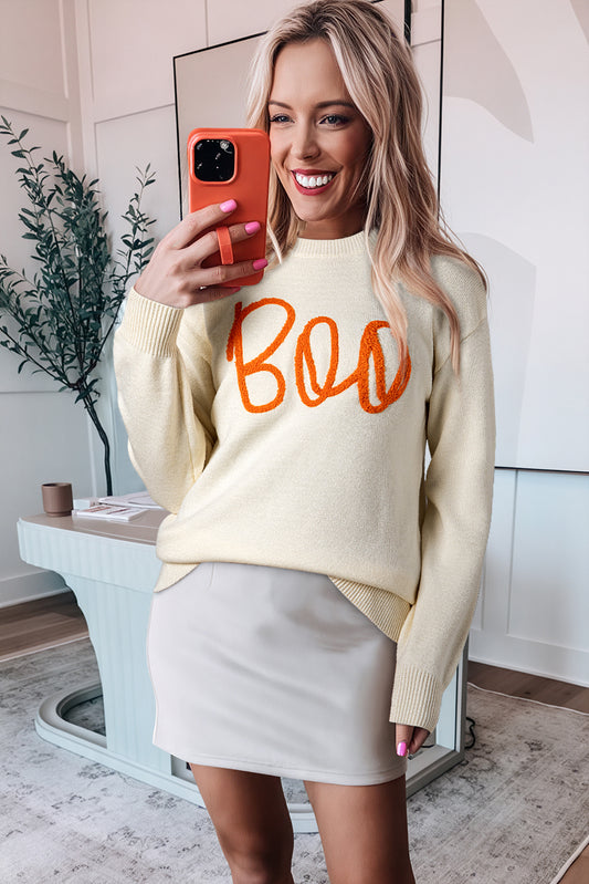 Boo Halloween Sweater