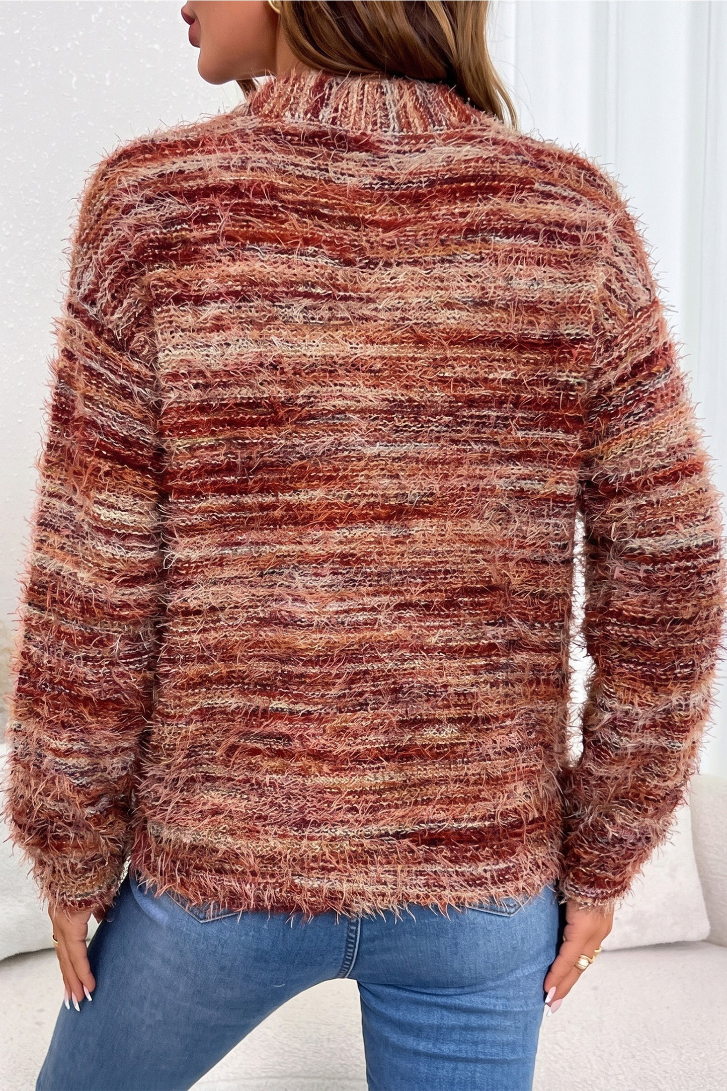 Tawny Fuzzy Cardigan Sweater