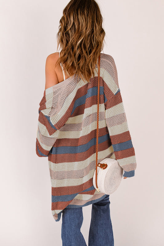 Striped Knit Cardigan