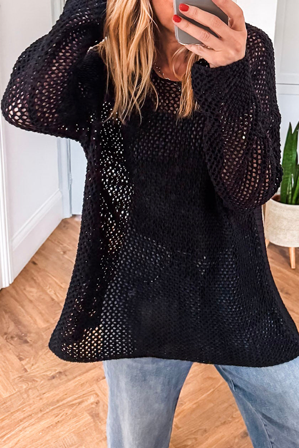 Crochet Knit Sweater