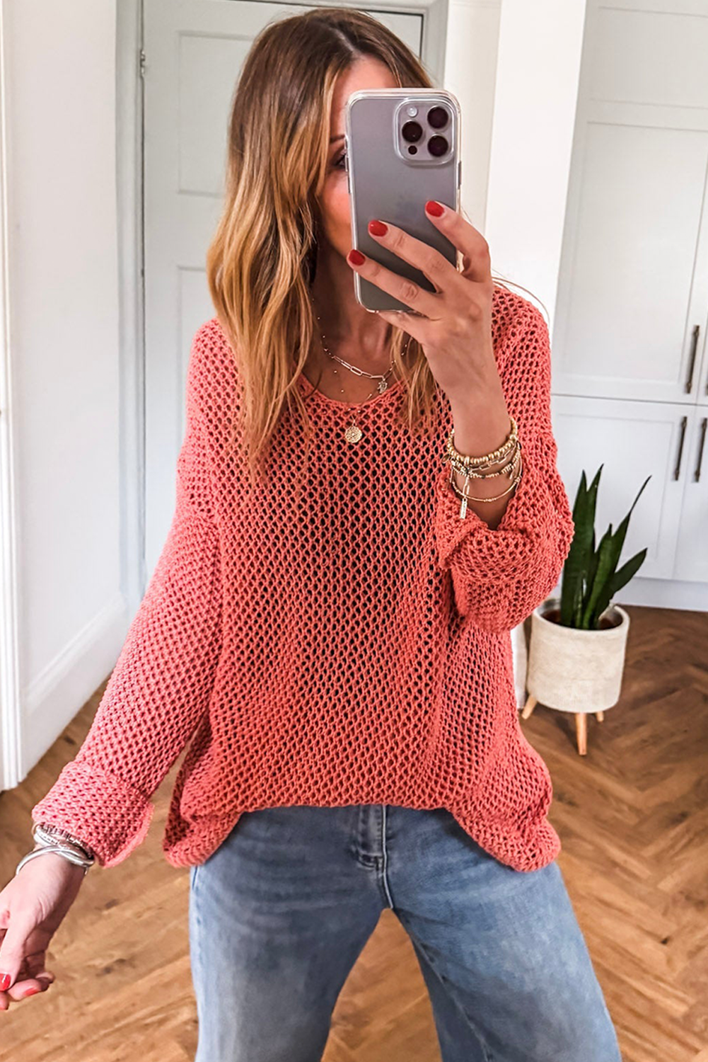 Crochet Knit Sweater