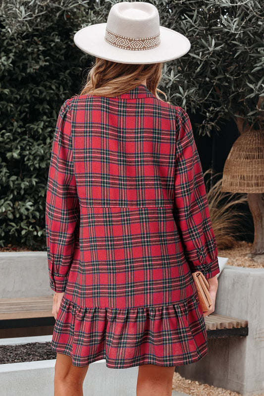 Red Plaid Christmas Dress