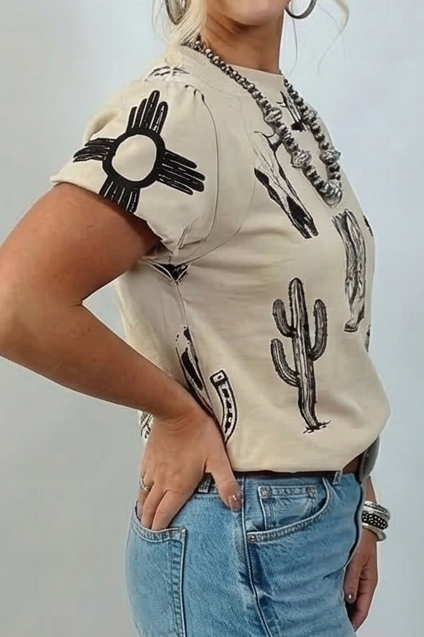 Retro Western Print Tee