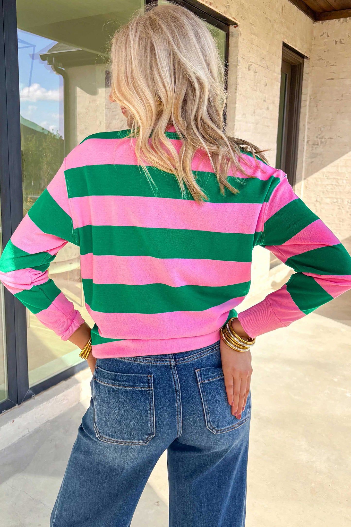 holly jolly Embroidered Sweatshirt