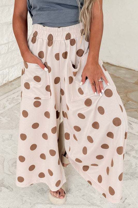 Polka Dot Wide Leg Pants