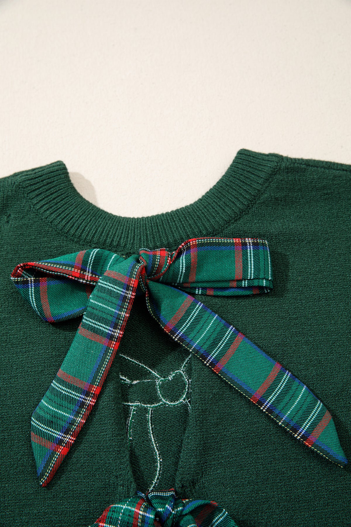 Bow Detail Christmas Sweater