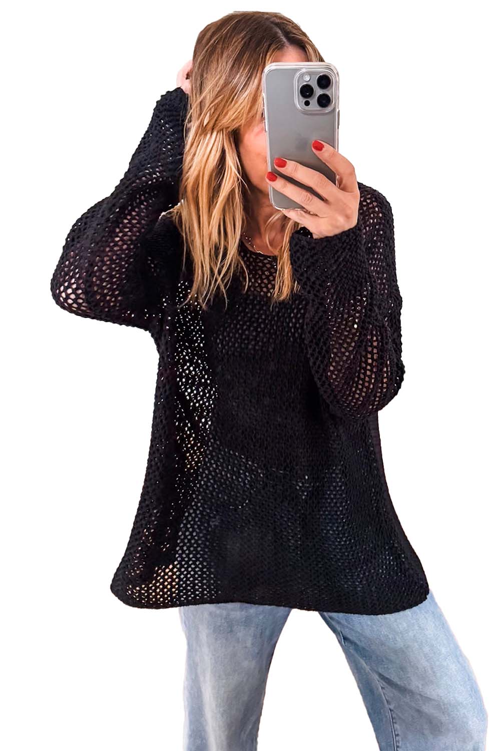 Crochet Knit Sweater