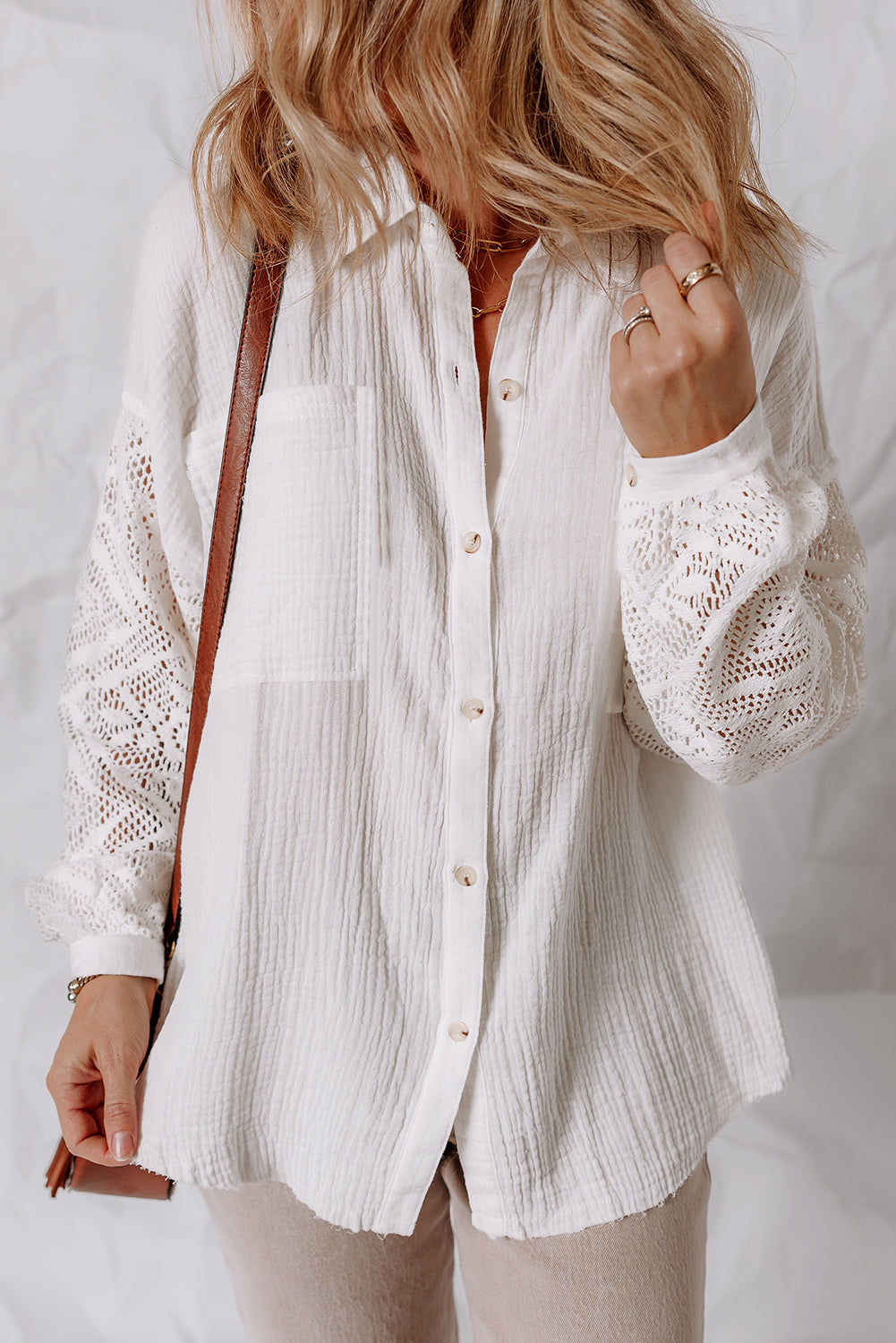 Cotton Gauze Long Sleeve Shirt