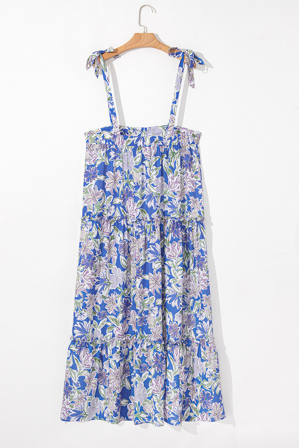 Sky Blue Floral Maxi Dress