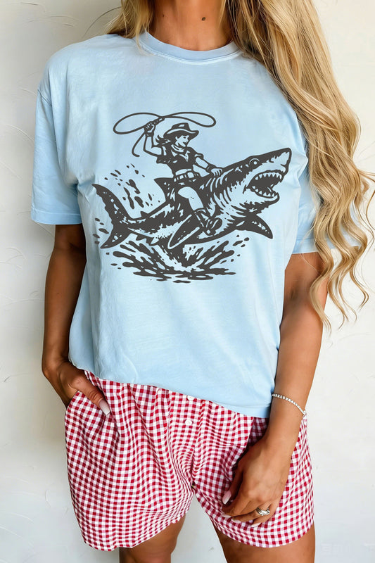 Shark Cowgirl T Shirt