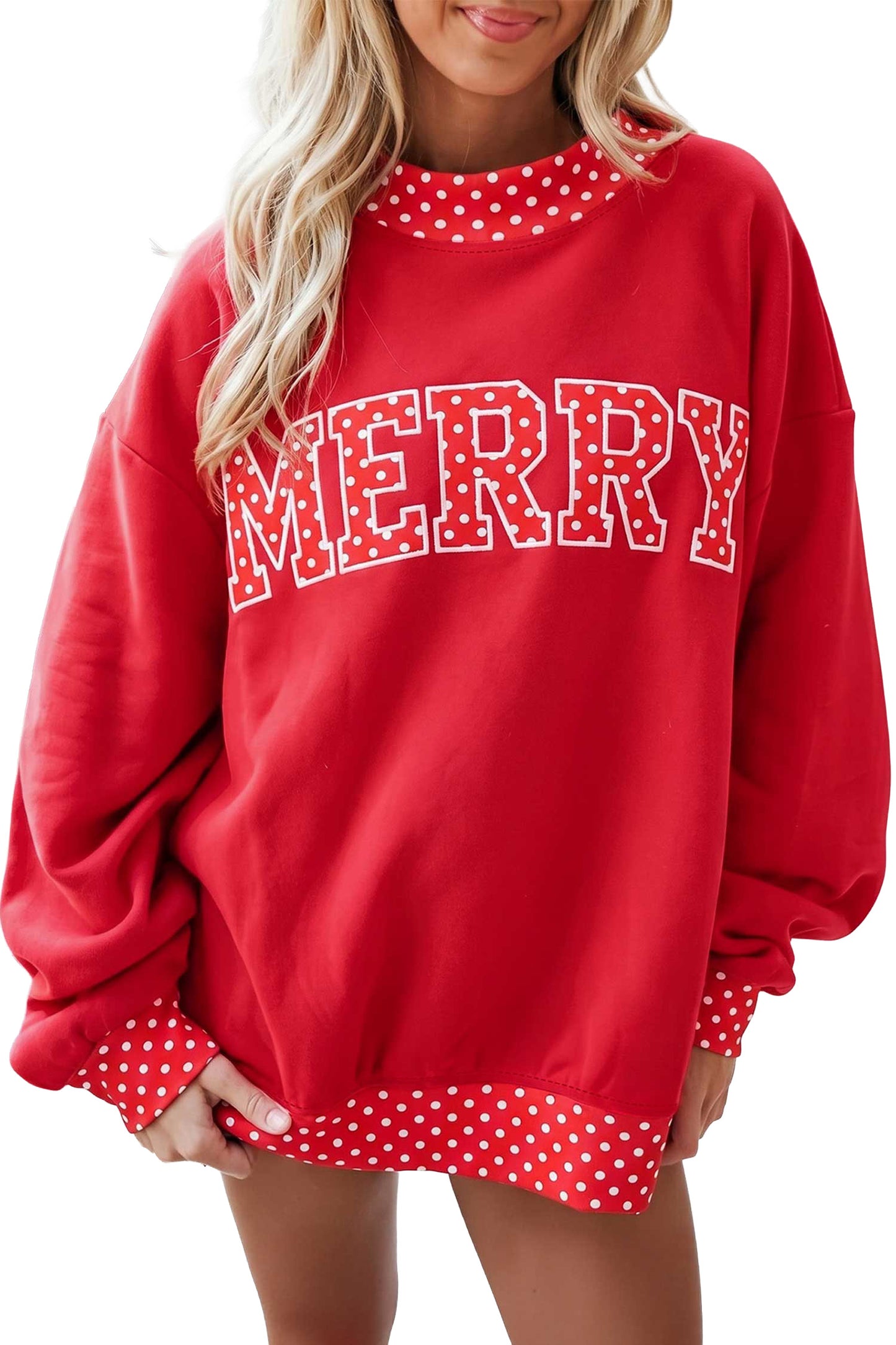 Polka Dot Christmas Sweatshirt