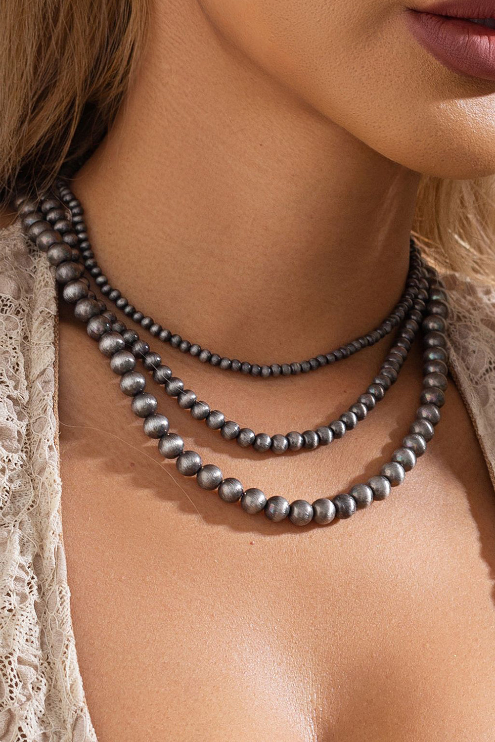 Navajo Pearls 3pcs Necklace Set