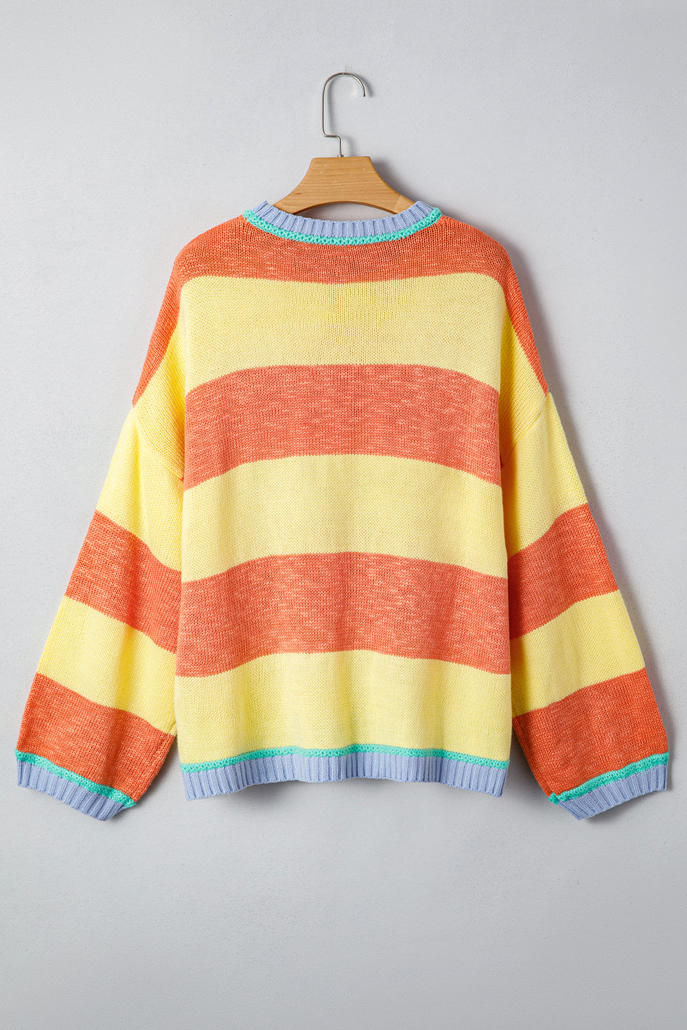 Yellow Stripe Oversized Sweater