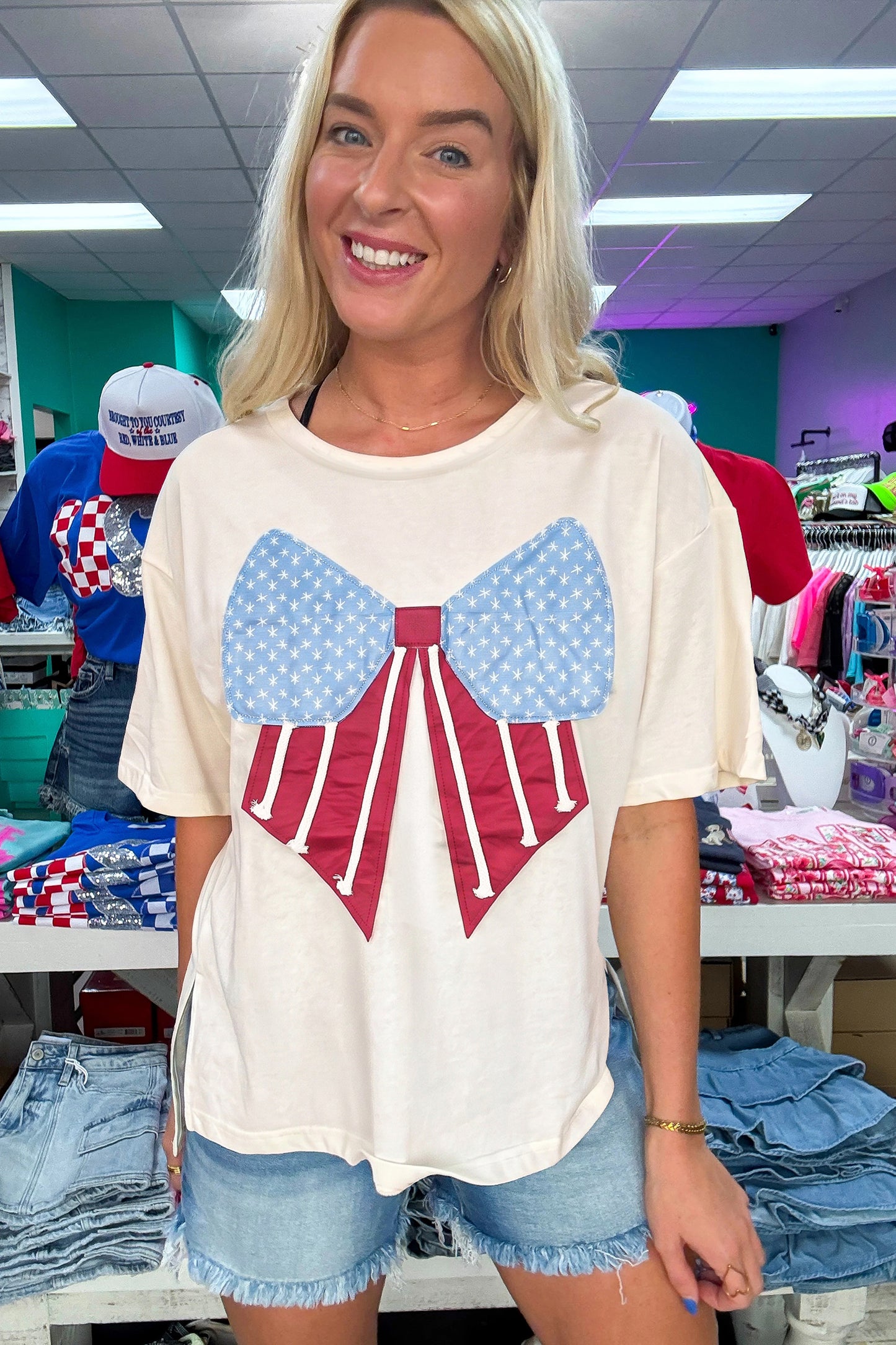 Americana Bow Patch Tee