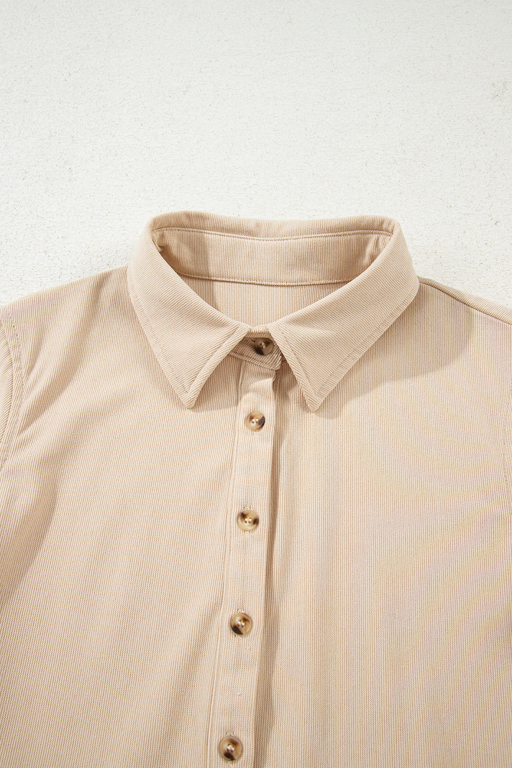 Oatmeal Corduroy Popover Dress