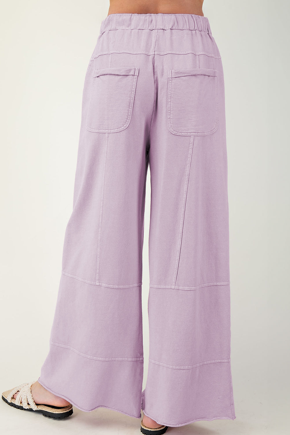 Mineral Wash Wide Leg Cargo Pants