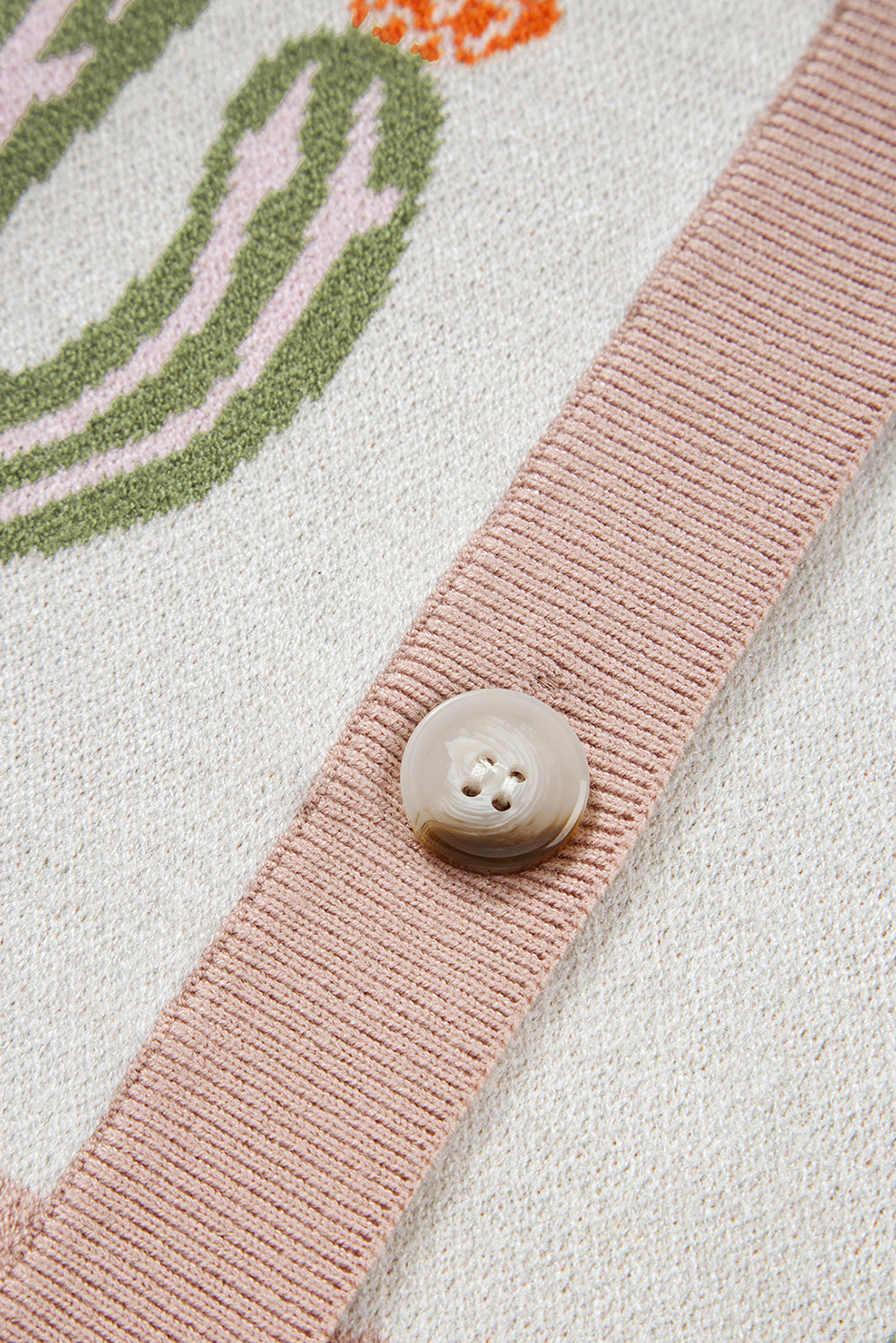 Cactus Button Front Cardigan