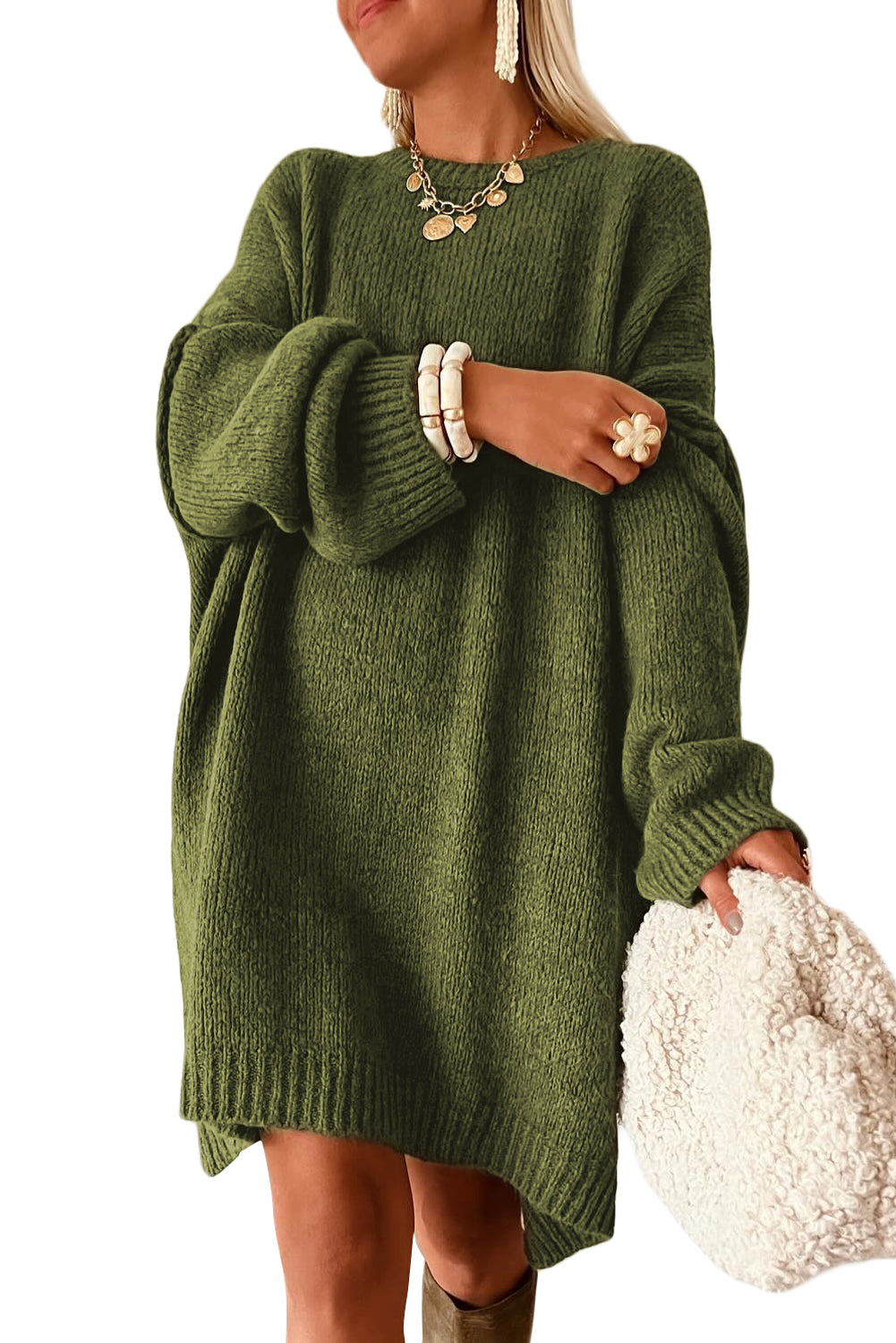 Oversize Slouchy Sweater Dress