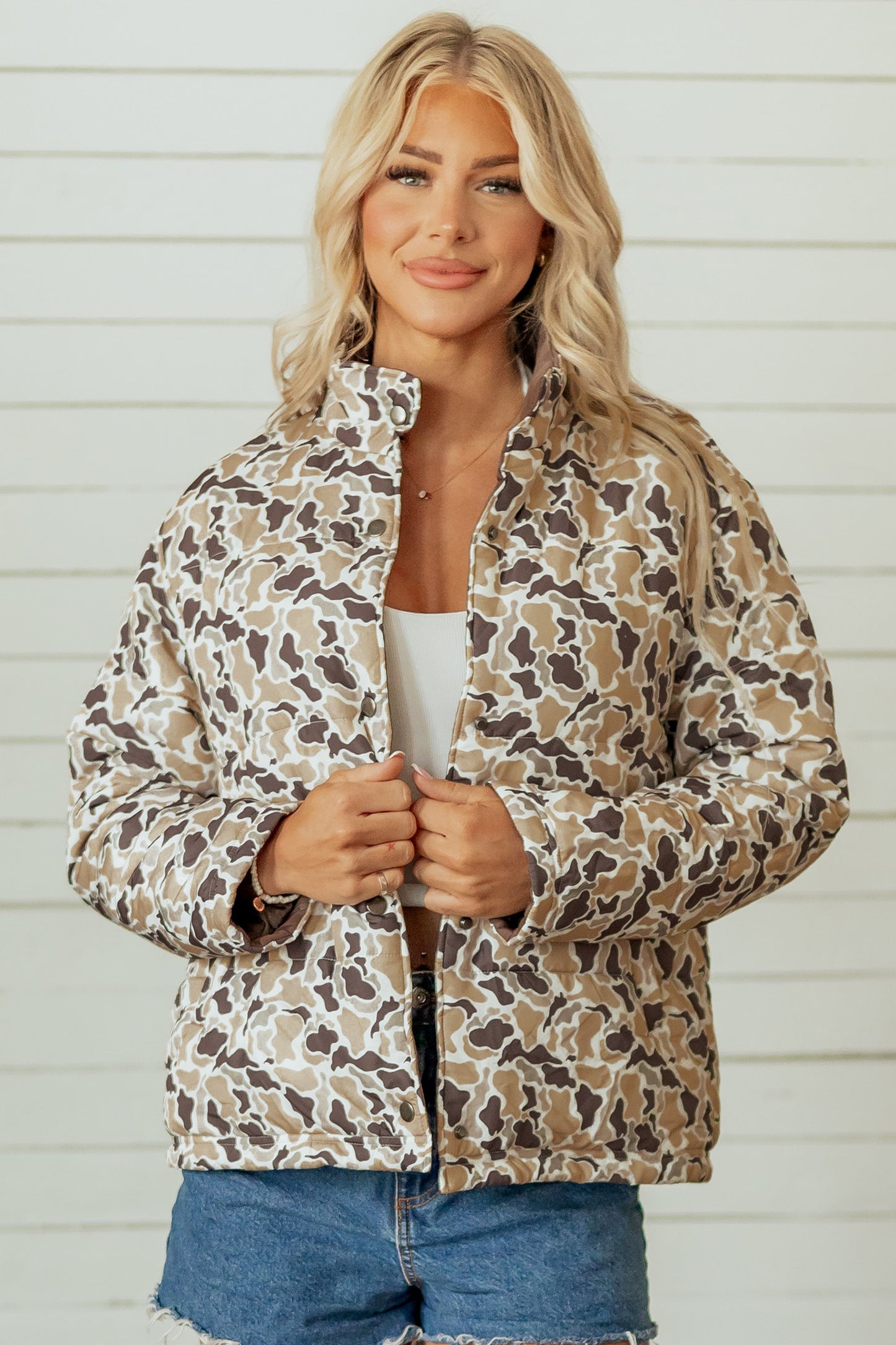Camouflage Quilted Jacket