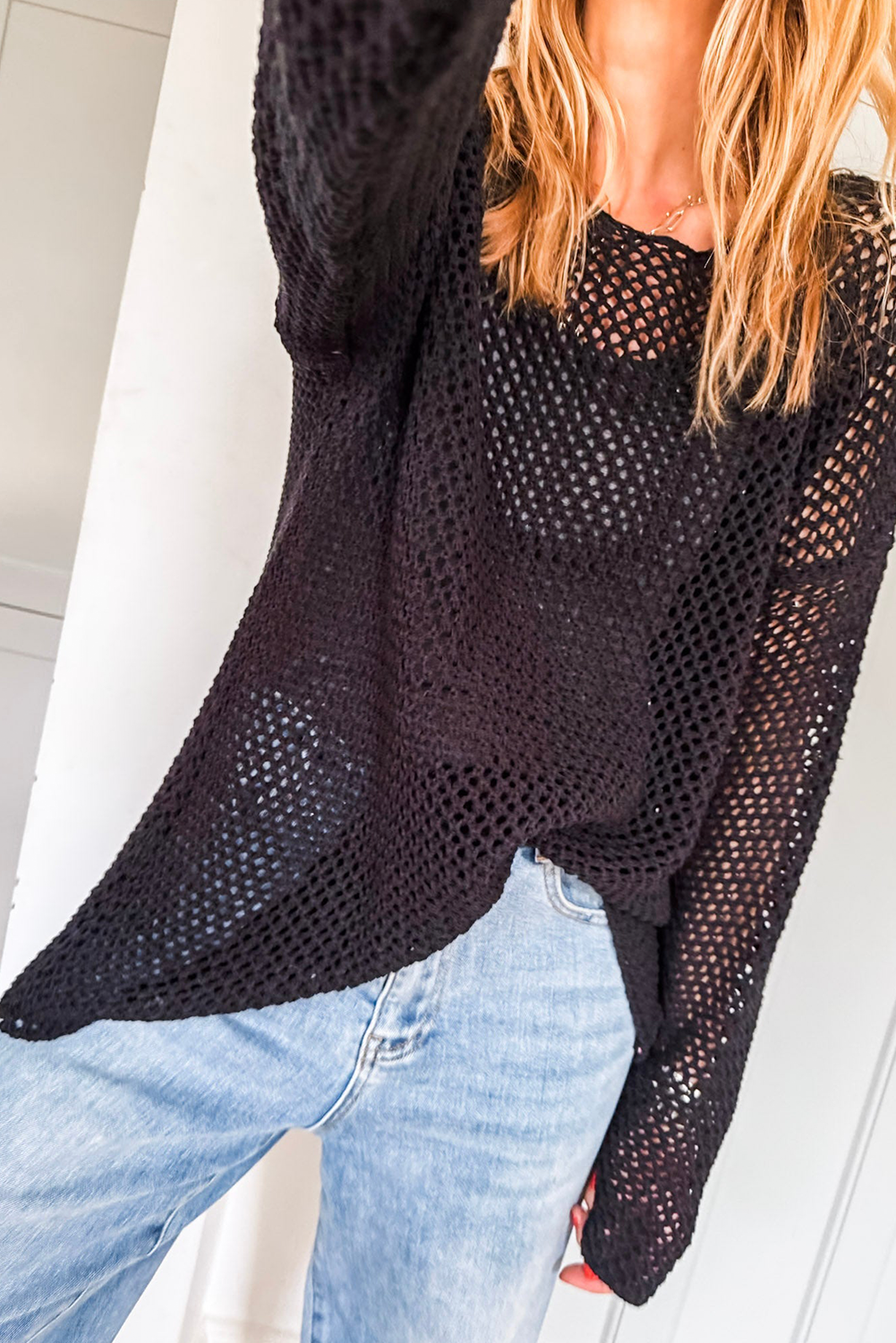 Crochet Knit Sweater