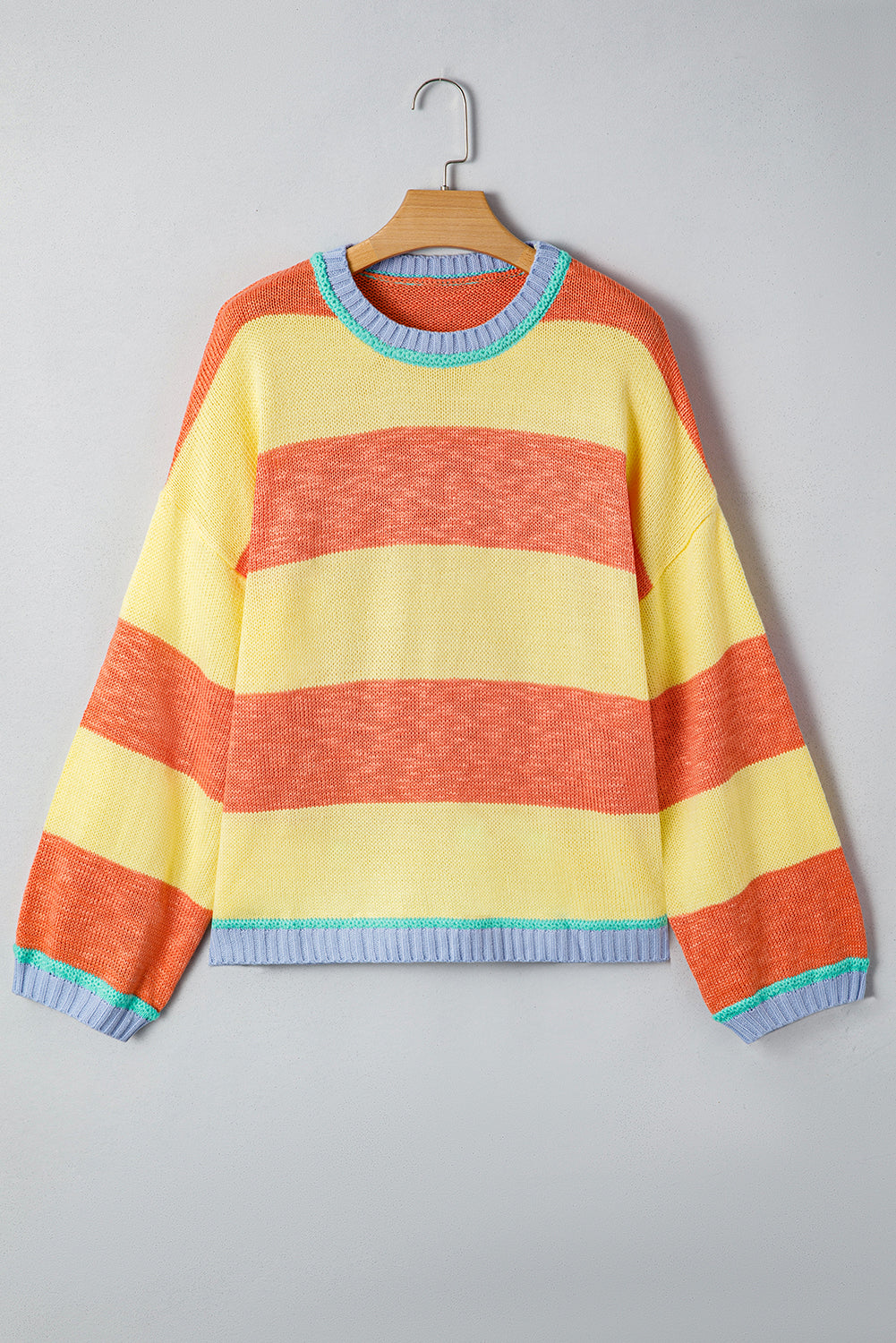 Yellow Stripe Oversized Sweater
