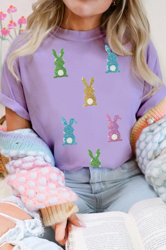 Sequin Easter Bunny Tee