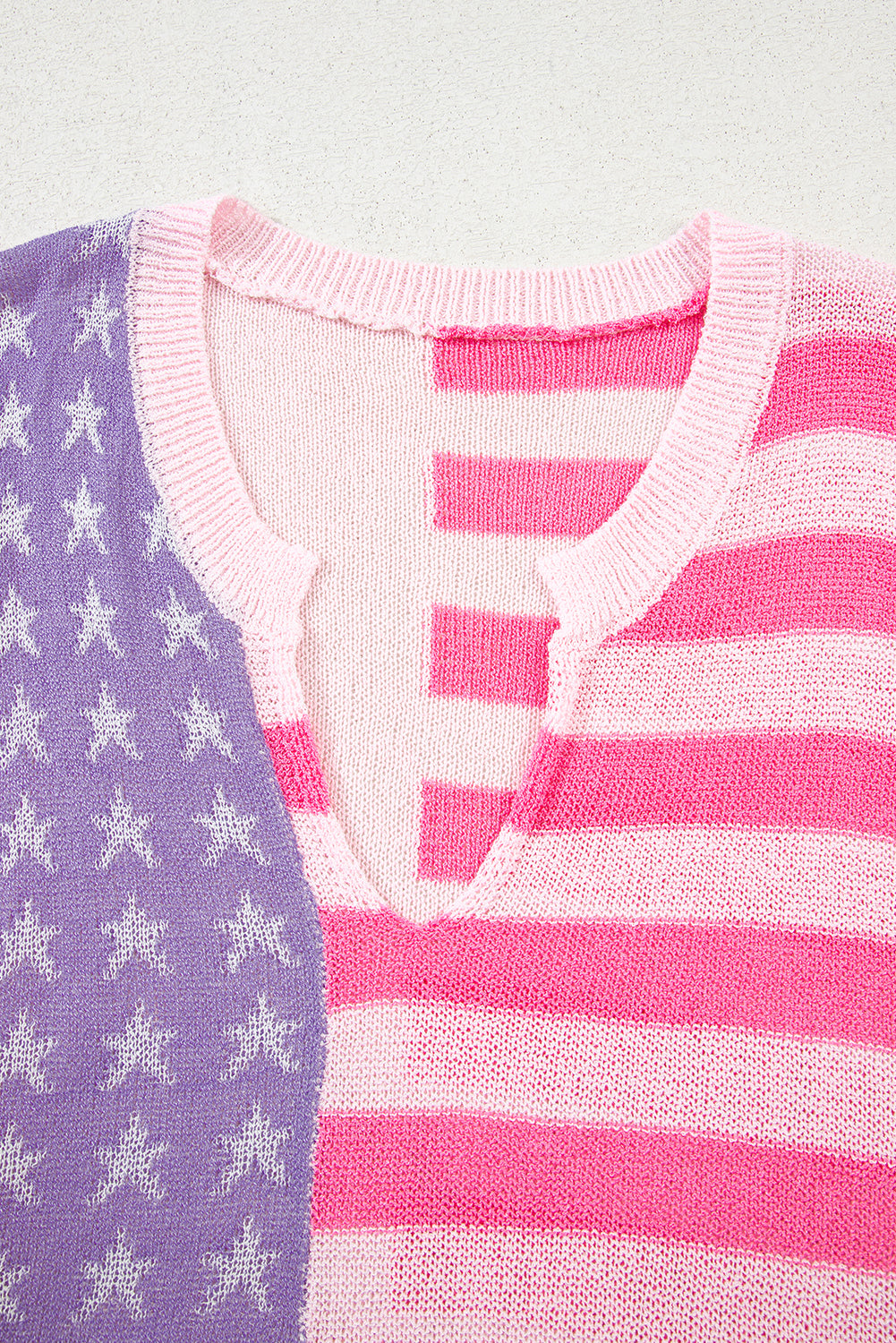 USA Flag Sleeveless Summer Sweater