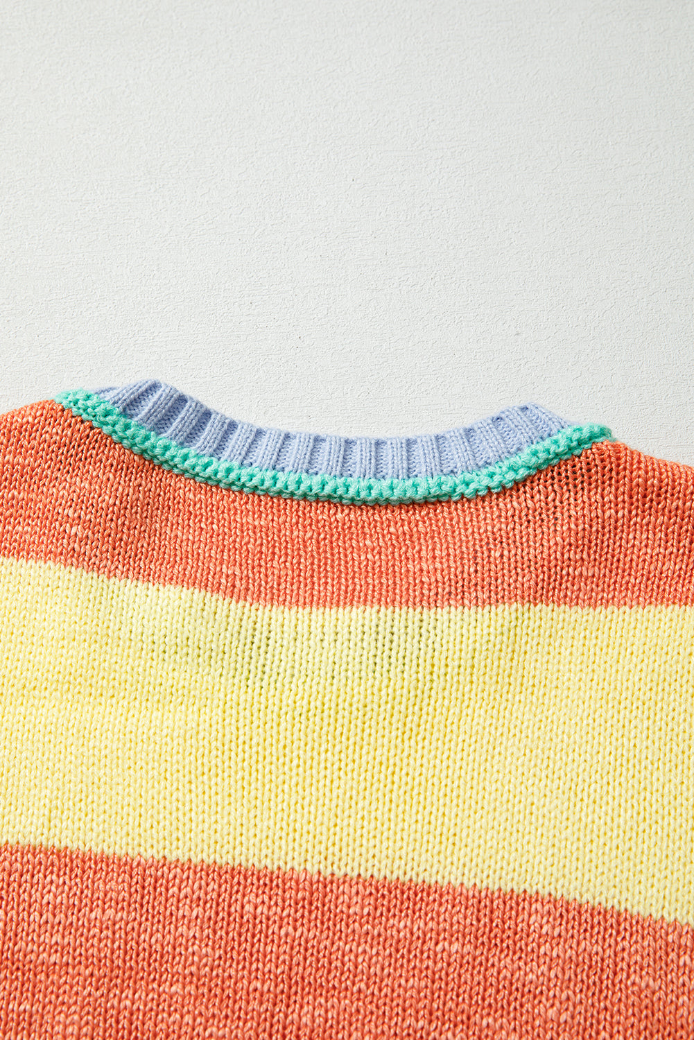 Yellow Stripe Oversized Sweater