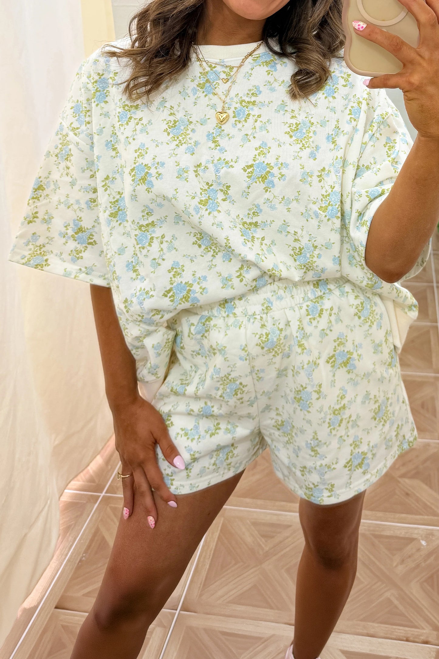 Floral Print Short Set