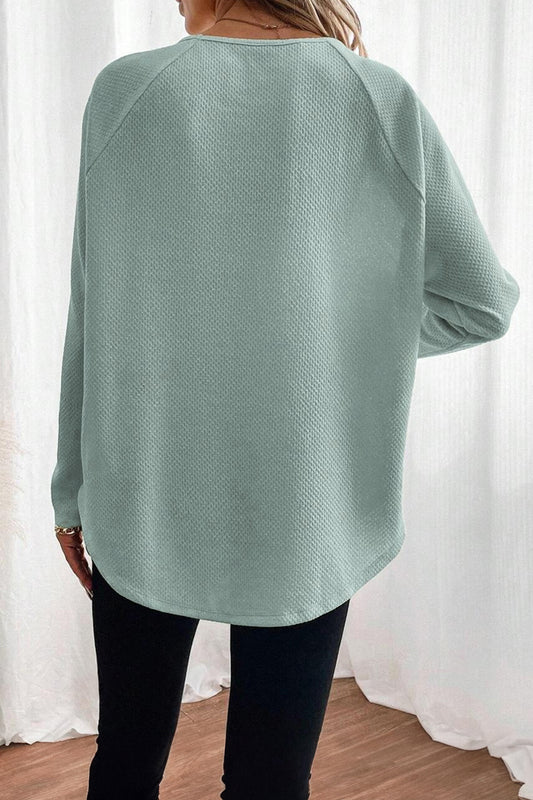 Raglan Sleeve Knit Loose Top
