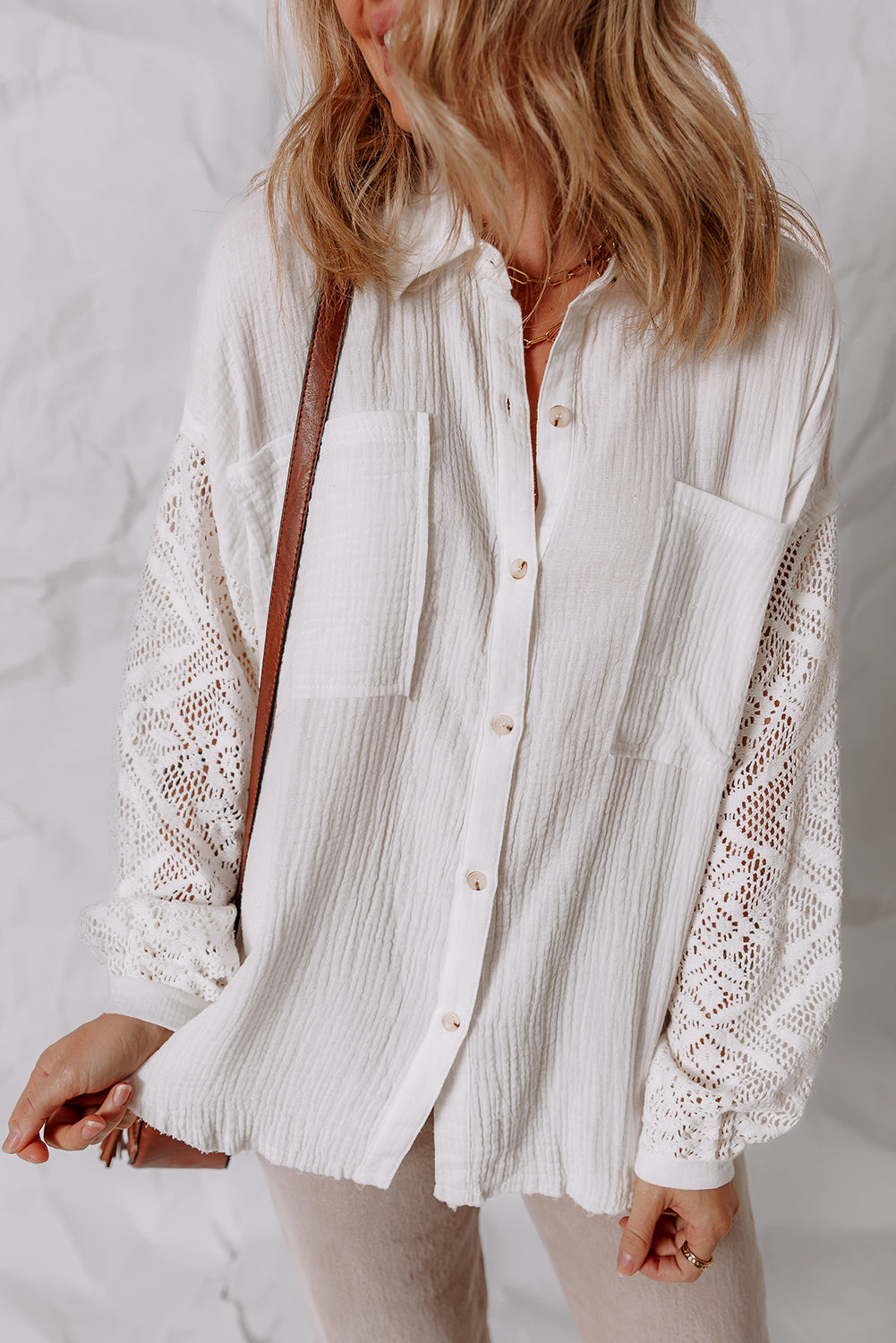 Cotton Gauze Long Sleeve Shirt