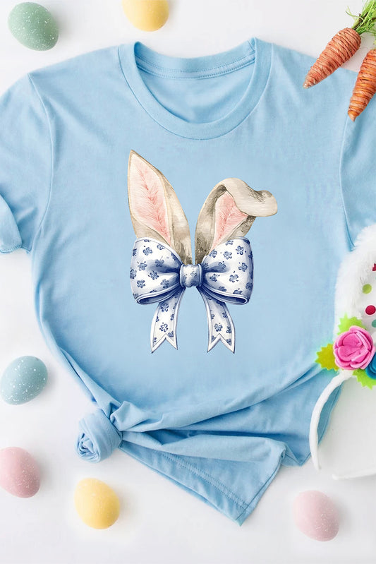Easter Bunny Ears Bow Tee