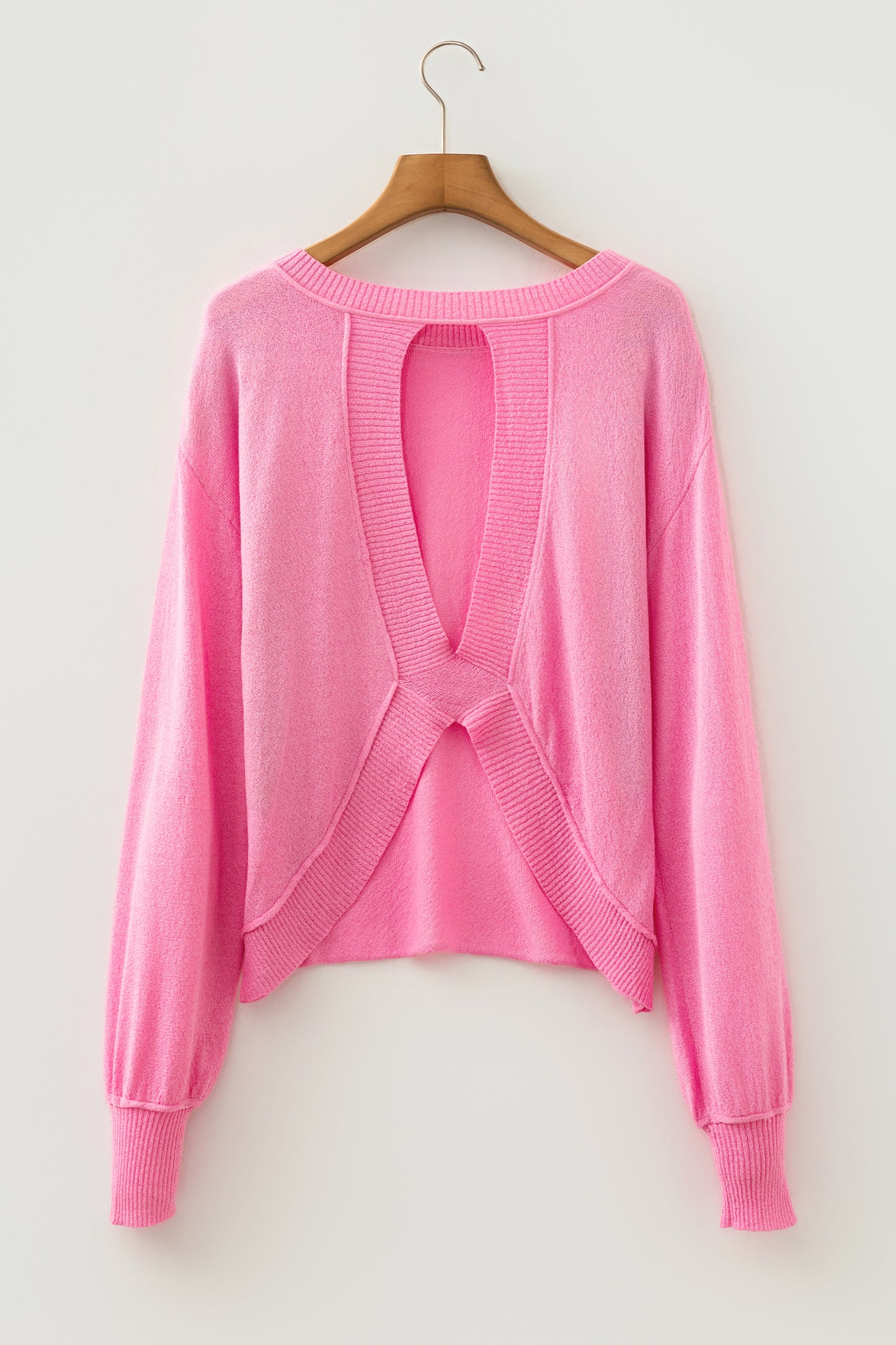 Backless Pullover Sweater