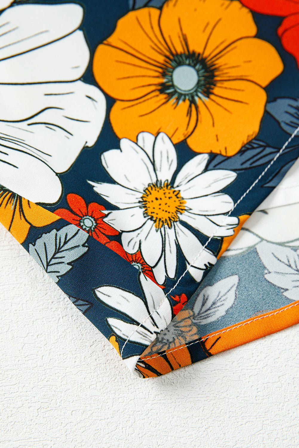 Orange Floral Dress