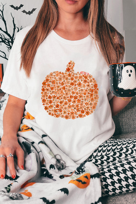 Floral Pumpkin Tee