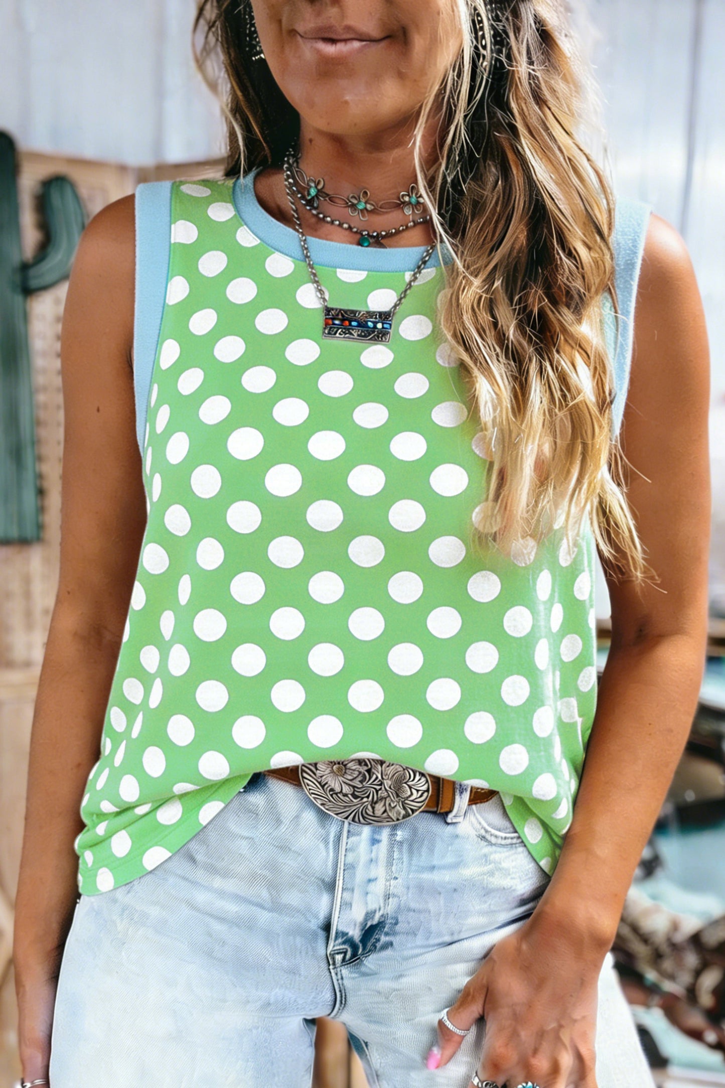 Polka Dot Tank Top