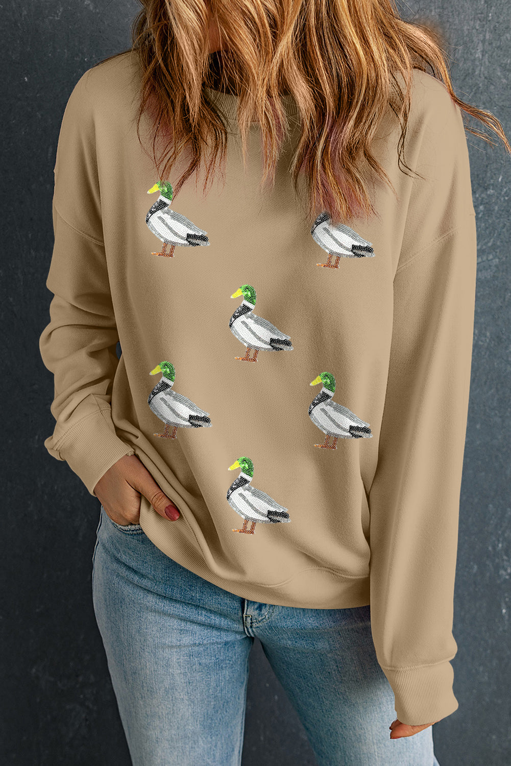 Sequin Mallard Duck Sweatshirt