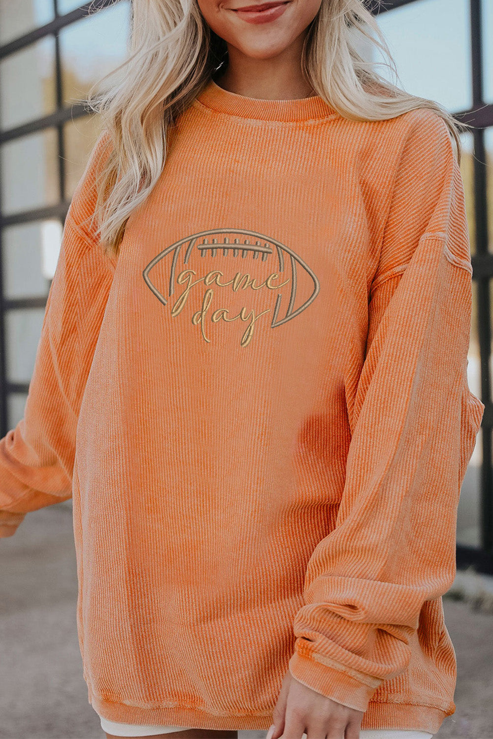 Football Game Day Corded Sweatshirt