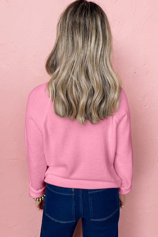 MERRY Letter Christmas Raglan Sleeve Sweater